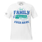 Your Family Is the Best Team – Heart Edition White Motivational Men's T-Shirt