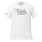 Your Family Is the Best Team White Motivational Men's T-Shirt