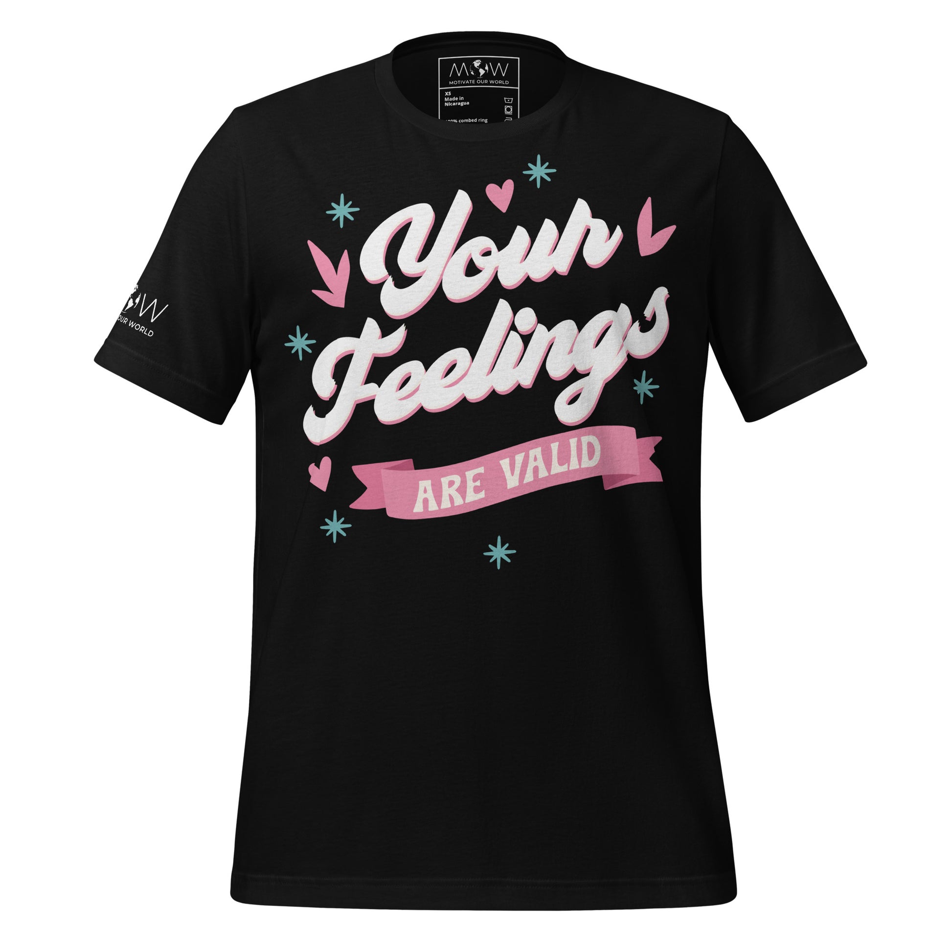 Your Feelings Are Valid - Classic Edition Black Motivational Men's T-Shirt