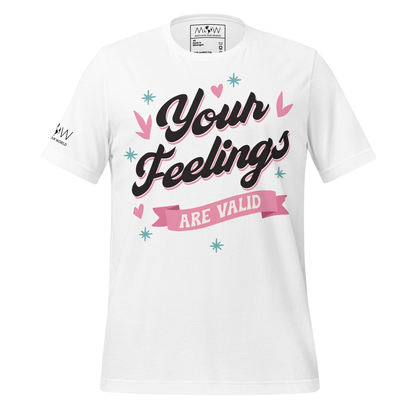 Your Feelings Are Valid - Classic Edition White Motivational Men's T-Shirt