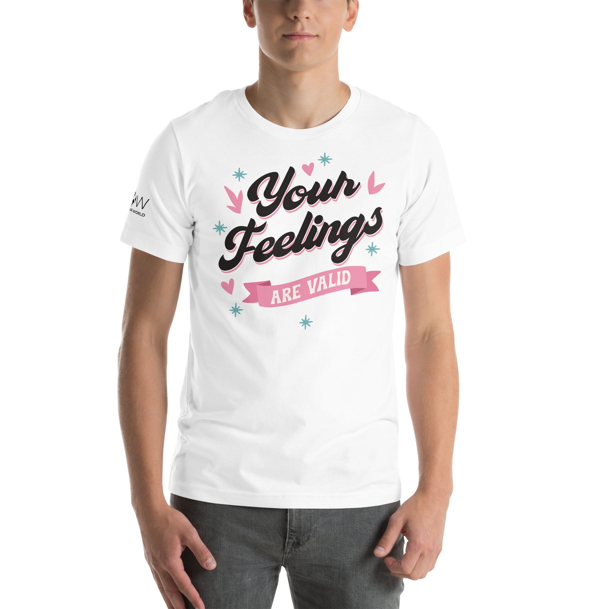 Your Feelings Are Valid - Classic Edition White Motivational Men's T-Shirt Lifestyle
