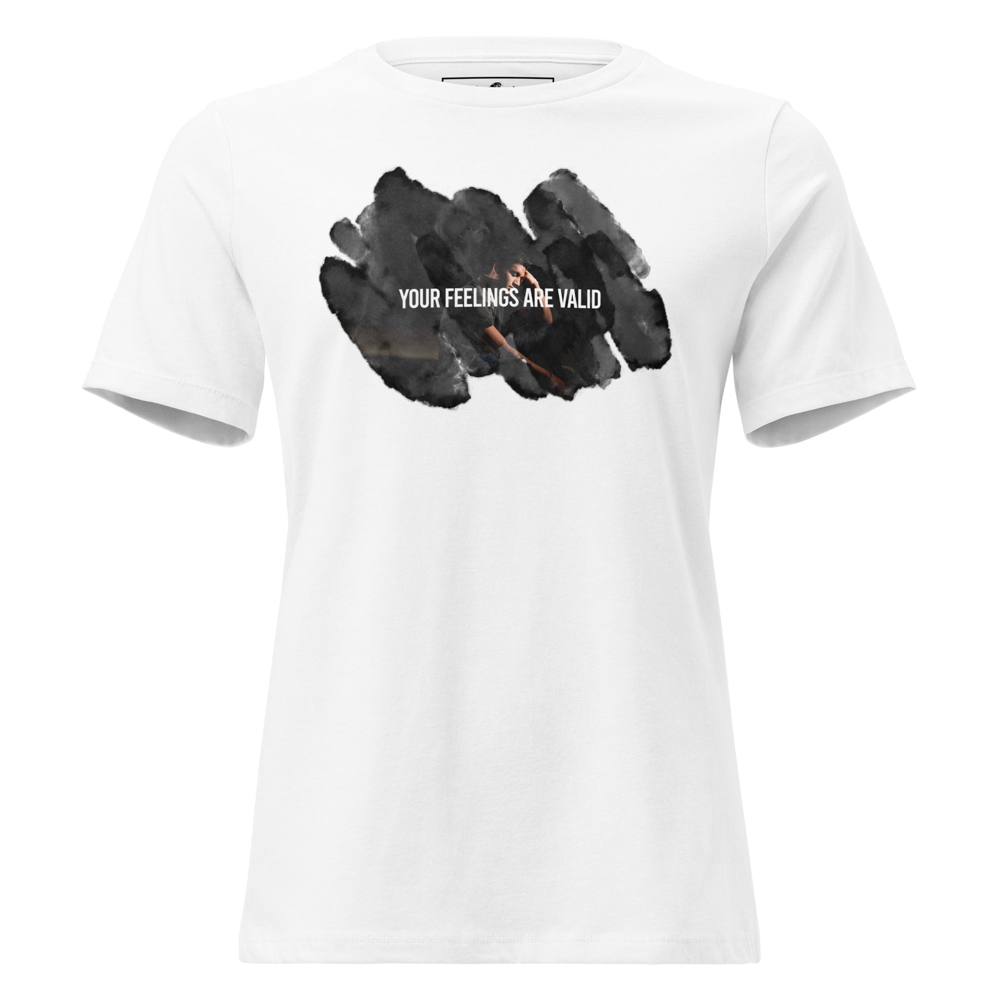 Your Feelings Are Valid - Reflection Edition White Motivational Women’s T-Shirt