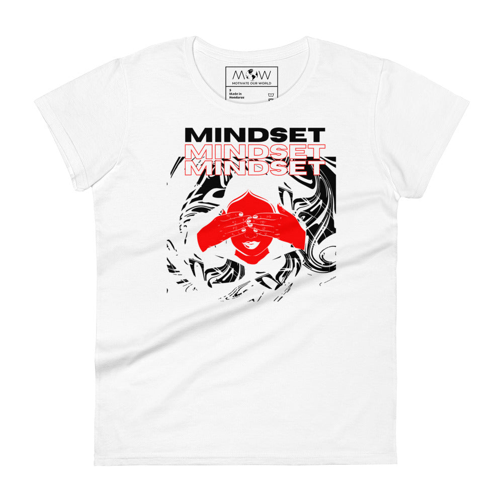 Your Mindset Women’s Motivational White T-Shirt 