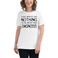 Your Worth Has Nothing to Do with Your Diagnosis - Minimalist Edition White Motivational Women’s T-Shirt Lifestyle