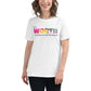 Your Worth Has Nothing to Do with Your Diagnosis - Vibrant Edition White Motivational Women’s T-Shirt Lifestyle