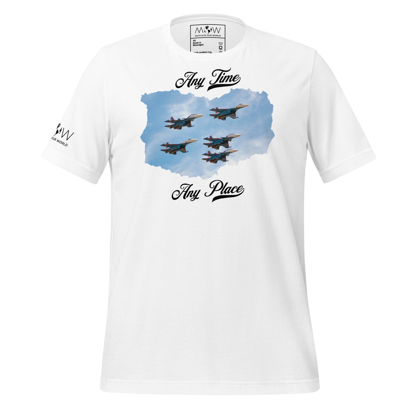Any Time - U.S Air Force Men's Motivational White T-Shirt