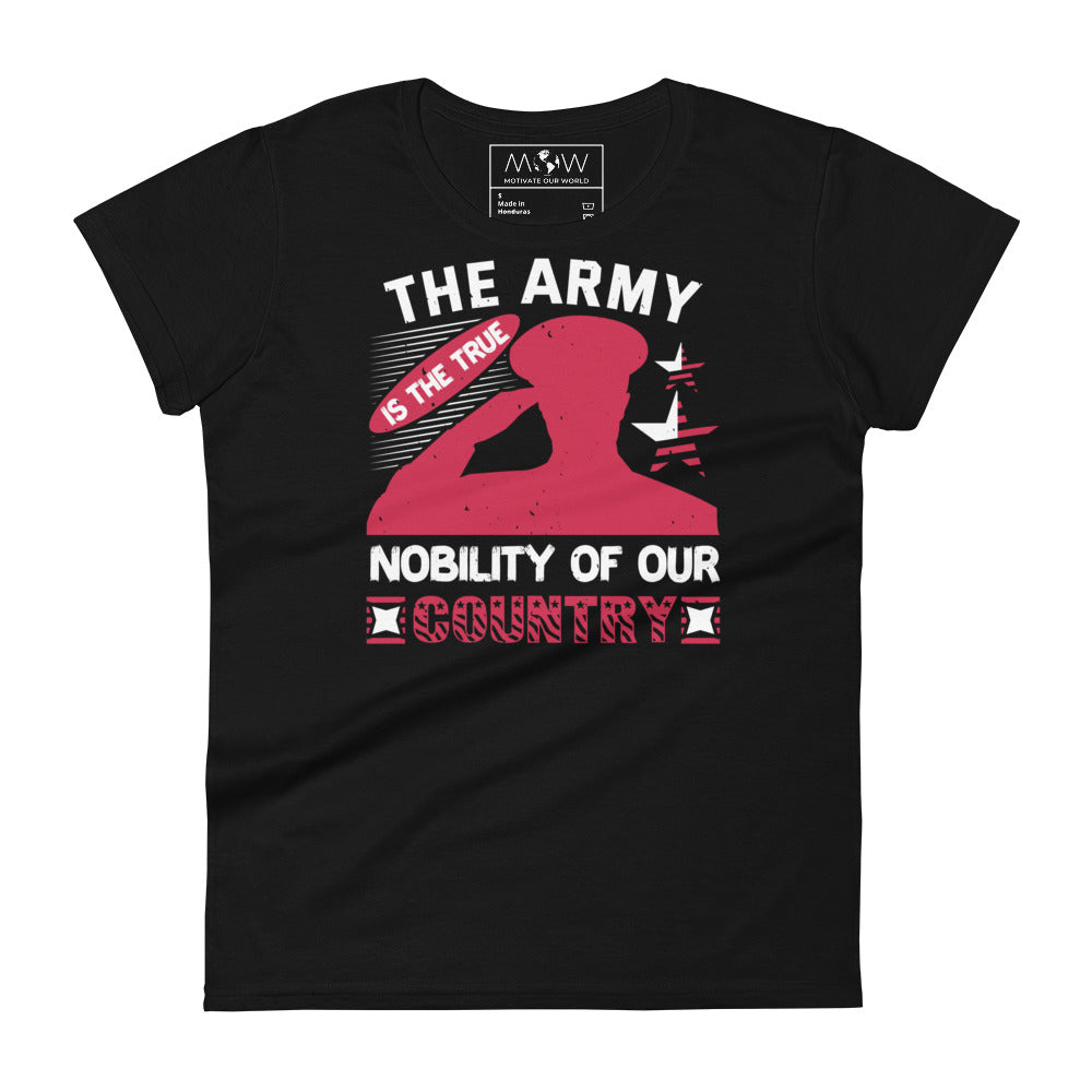 The Army Women’s Motivational Black T-Shirt
