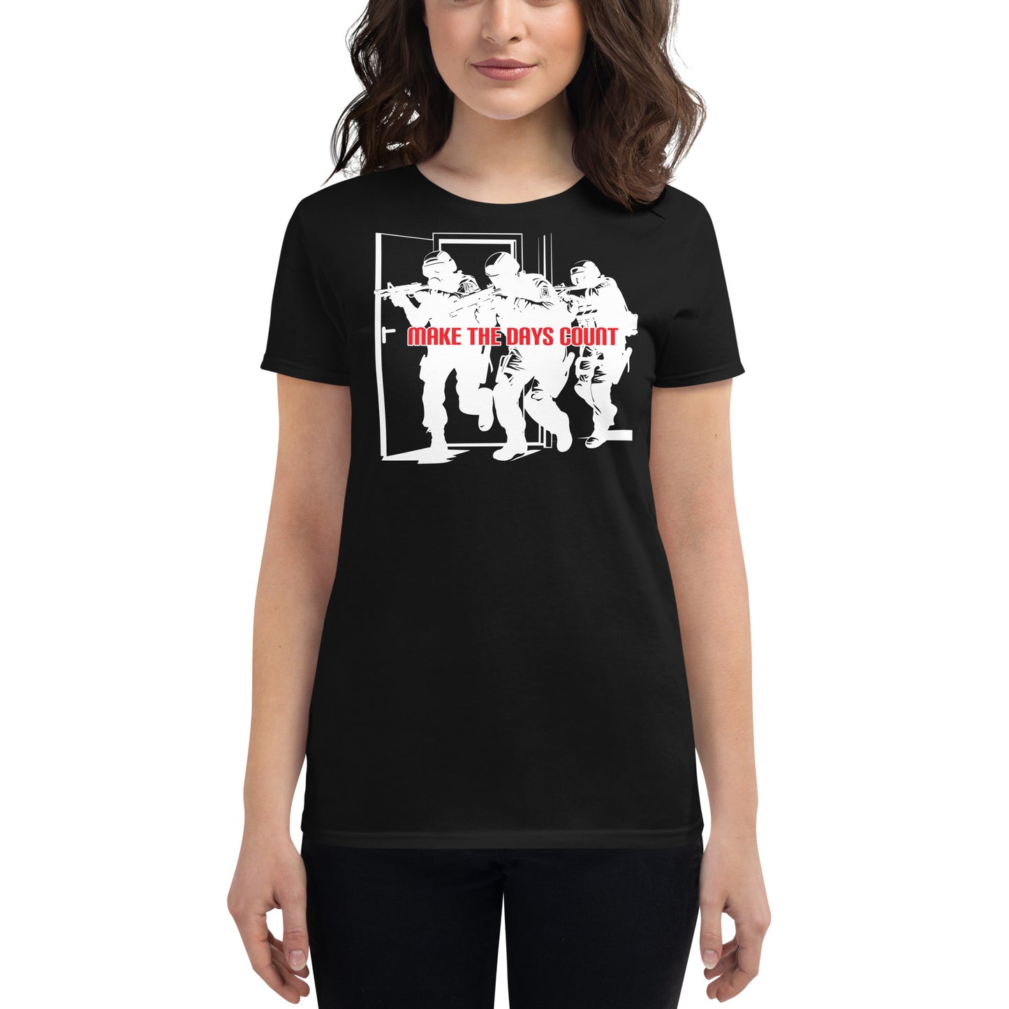 Make the Days Count Women’s Motivational Black T-Shirt